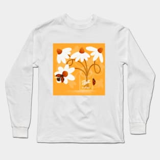 Mason Jar Daisies Long Sleeve T-Shirt